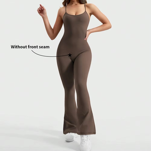 Service OEM : Combinaison de sport pour <span class=keywords><strong>femme</strong></span>, vêtements de yoga, ensembles de fitness, combinaisons, extensible dans les quatre sens (Spandex/Nylon) - Product Image 1