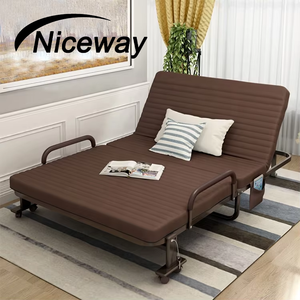 Letto con Telaio in Metallo Moderno e Confortevole, Divano Letto Pieghevole Regolabile per Hotel, Ospedali e Soggiorni, Direttamente dalla Fabbrica - Product Image 1