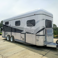 2025 Camping Cheval Flotteur 3 Cheval Remorques Australie Standard Luxe Cheval Flotteur Remorque