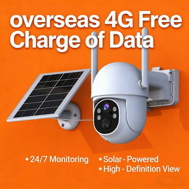 YANX Solar Wireless Security Camera CCTV Night Vision AI Human Tracking Pan-Tilt Two-Way Audio Waterproof Network Camera