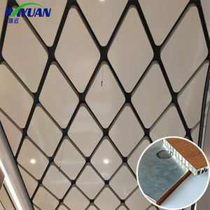 تصميم مشط الألومنيوم المخصص ODM واجهة فريدة من نوعها للقطع بالليزر لبلاط السقف مقاوم للحريق للفنادق ومراكز التسوق - Product Image 1