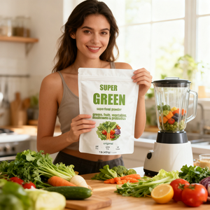 OEM ODM Greens Superfood-Pulver zusatz-Super Green Mix <span class=keywords><strong>Blend</strong></span> Verdauungs enzyme und Antioxidantien - Product Image 6