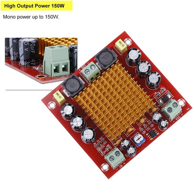 Single Channel 150W Audio System Amplifier Board DIY Speakers XR-544 AMP Module 150W Digital Power Stereo Electronic Components