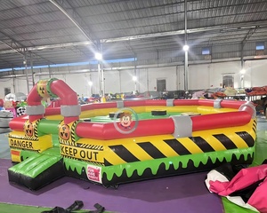 Sweeper Wipeout Eliminator <span class=keywords><strong>Trampoline</strong></span> <span class=keywords><strong>Park</strong></span> <span class=keywords><strong>Trampoline</strong></span> Inflatable Toxic Meltdown Wipeout Bouncer Game - Product Image 4