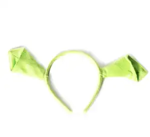 Kids Halloween Shrek Ogre Ears Green Fancy Dress Headband