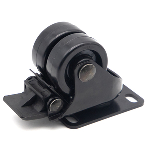 Langlebig 1,5 "2" 2,5 "3" <span class=keywords><strong>Low</strong></span> <span class=keywords><strong>Profile</strong></span> Dual Twin Rollen und Räder PU TPR PP PA Nachlaufs chaft Lenkrad Fabrik - Product Image 4