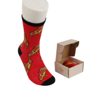 Chaussettes fantaisie NIUMAI au design unique pour femmes, chaussettes amusantes à motif de pizza, chaussettes tendance pour femmes, chaussettes pour hommes