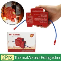 Armoire de distribution de gaz aérosol à chaud de type rail métallique à fixation rapide pour dispositif d'extinction automatique d'incendie, boîtier de compteur, rouge