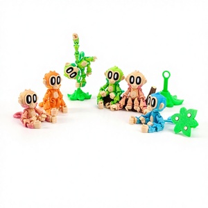 Autocollant magnétique 3D multicolore motif singe de dessin animé, vente chaude transfrontalière, idéal pour les occasions de cadeaux entre amis - Product Image 3