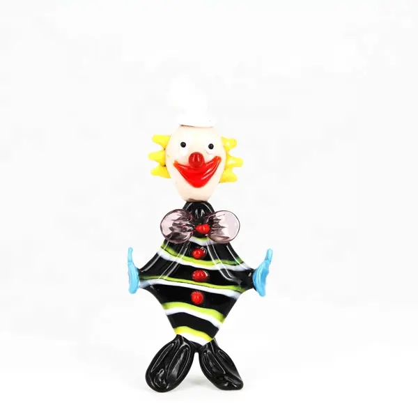 Handgemachte Clown figuren aus Murano glas