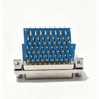 Connecteur mâle rectangulaire d'aviation J30J-74TJW à 74 broches à souder, largement utilisé dans l'aviation et les machines industrielles