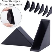 Protections d'angle en plastique noir et blanc multi-tailles, espaceurs, protecteurs de cadre de meubles, verre, aluminium, bord en plastique, protecteur d'angle