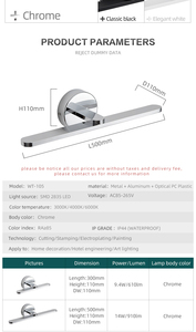 Modern Luxury LED <b>Wall</b> Lamp 3000K/4000K/6000K Iron & Frosted White Acrylic Shade IP44 Rated for Home Hotel Apartment Use - Product Image 6