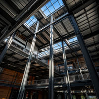 Bâtiment de bureau modulaire préfabriqué personnalisable avec revêtement résistant aux intempéries pour projet de complexe de bureaux
