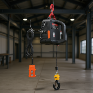 Polipasto Eléctrico con Capacidad de 1100 Libras, 1500W, Altura de Elevación de 25 Pies, Control Remoto con Cable, Cable de Acero - Product Image 2