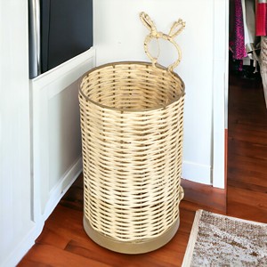Wholesale New Handcrafted Seagrass Rattan <b>Wicker</b> <b>Storage</b> Boxes Handwoven Kitchen Laundry and Decorative <b>Basket</b> Made From Felt - Product Image 5
