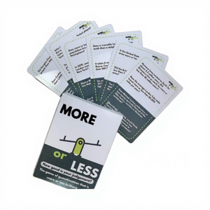 <span class=keywords><strong>Jeu</strong></span> <span class=keywords><strong>de</strong></span> cartes social More or Less, <span class=keywords><strong>jeu</strong></span> <span class=keywords><strong>de</strong></span> société familial pour amis, adultes, enfants, <span class=keywords><strong>jeu</strong></span> <span class=keywords><strong>de</strong></span> stratégie et <span class=keywords><strong>de</strong></span> devinettes - Product Image 3
