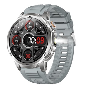 Montre connectée AK95 pour hommes, vente en gros, batterie 1000 mAh, grand écran de 1,85 pouce, boîtier métallique, étanche IP68 et lampe torche LED - Product Image 1