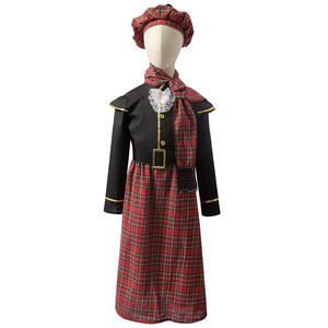 Carnaval Ecosse Outfit Kilt Sporran Traditionnel Rouge Treillis Halloween Costume Écossais Pour Enfants École Danses Performance - Product Image 4
