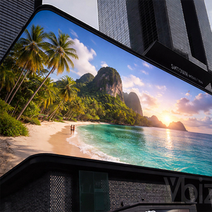 Panel LED Publicitario, Pantallas LED para Eventos de 4m x 3m, Pantalla LED Curva de Alquiler para Publicidad Comercial - Product Image 1