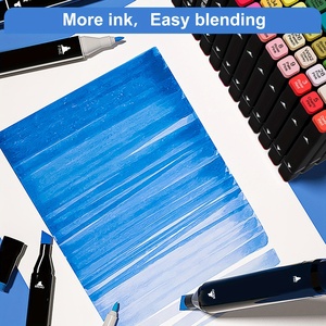 BSCI & ISO9001 vente directe d'usine double pointes double art à base d'alcool <span class=keywords><strong>croquis</strong></span> manga marqueur stylo sans saignement <span class=keywords><strong>encre</strong></span> sûre à séchage rapide - Product Image 4