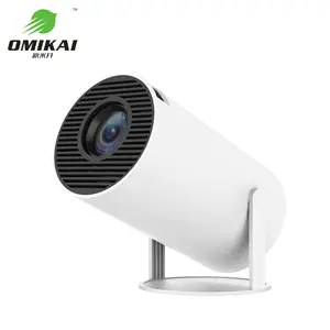 OEM 2023最新投影仪HY300热卖高清4K 1080P带Wifi蓝牙发光二极管液晶灯低噪音家庭影院商务投影仪