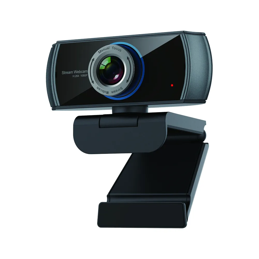 1080P PC bilgisayar çağrı Video kayıt kamera H.264 web kamerası 100 derece Usb 2.1 stok Microfono Para Pc 2 Mega 30fps Max CMOS