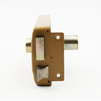 Serrure de jante de porte de Garage antivol de haute qualité serrure en laiton Double boulon cylindre et clés loquet de nuit résistant aux intempéries pour porte d'entrée