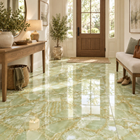 Carreaux de marbre vert jade Villa Porcelanato Pulido Pisos 60 x 60 600x600 pour la décoration commerciale haut de gamme