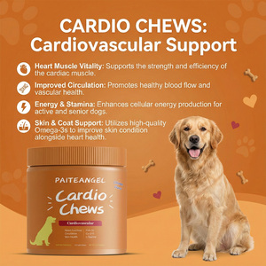 חטיפי קרדיו לכלבים מותג פרטי, תוסף תזונה לבריאות הלב, קואנזים Q10, טאורין, ל-קרניטין, אומגה 3, שמן דגים, ייצור בהתאמה אישית (OEM), סיטונאי - Product Image 1