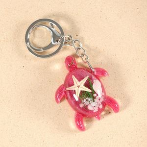 New Turtle Shaped Pendant Creative Cartoon Luminous Acrylic <b>Car</b> Keychain Wholesale - Product Image 4