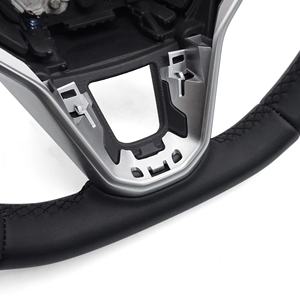 Volante de Cuero Negro Personalizado para Volkswagen VW Golf <span class=keywords><strong>MK8</strong></span> <span class=keywords><strong>GTI</strong></span> R 8 GTE - Product Image 5