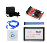 Programmateur électronique BDM R270 V1.20 pour testeur d'odomètre CAS4 avec adaptateur universel OLIVER, couleur rouge, pour diagnostic automobile