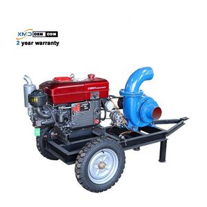ปั๊มน้ำดีเซลแบบลากจูง 2 ล้อ OEM ปรับแต่งได้ แรงดันสูง ได้รับการรับรองมาตรฐาน CE ปริมาณน้ำมาก ขนาด 6 นิ้ว แบบแรงเหวี่ยงผสม - Product Image 1