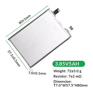 고안전성 반고체 리튬폴리머 배터리 셀 BW705880 3.85V 5Ah 5000mAh 1.5C 파워뱅크 드론 초박형 노트북용 - Product Image 6