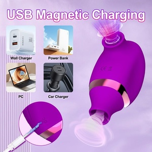 Vibrateur 2-en-1 pour Femme : Lèche-langue et Suceur Clitoridien, Double Stimulation du Point G, Masseur de Mamelons, Jouet Sexuel Adulte - Product Image 6
