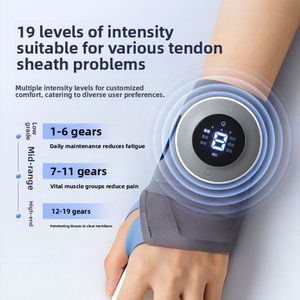 Masseur de main chauffant intelligent EMS à lumière rouge pour gaine tendineuse du poignet, avec électrostimulation TENS, pour la maison et le sport - Product Image 4