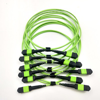 FTTX FTTH 24 Cores OM5 Elite Type B MPO atau MTP MPO/MTP bagasi kabel optik Jumper Fiber Optic Patch Cord