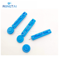 RONGTAI Vente en gros de lancette de sang stérile en acier inoxydable 23G Lancette de sang Dispositif de lancette de sang en Chine Comfort Twist Top Lancettes