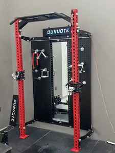 Stazione Multifunzionale Smith Machine per Uso Commerciale in Palestra, Rack a Parete Stazionario in Acciaio Inox con <span class=keywords><strong>Pesi</strong></span> da 75kg*2 - Product Image 3