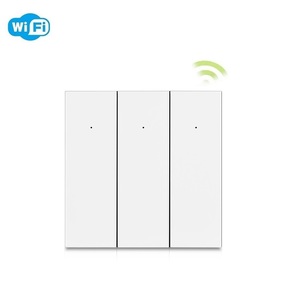 Nhà Thông Minh Hệ thống tự động hóa Wifi động chuyển đổi ánh sáng 1 <span class=keywords><strong>2</strong></span> 3 gang không dây thông minh tường chuyển tiếp 3 kênh Wifi chuyển đổi - Product Image 1