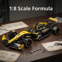 Vente en gros usine : Blocs de construction de voiture de course F1 à l'échelle 1:8, Modèle d'assemblage technique DIY, Nouvelle tendance 2026, Cadeau de collection pour les amateurs