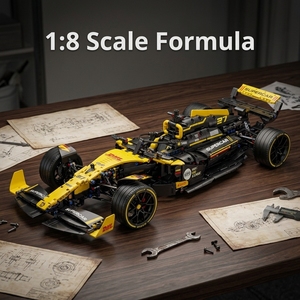 Bloques <span class=keywords><strong>de</strong></span> Construcción <span class=keywords><strong>de</strong></span> Coche <span class=keywords><strong>de</strong></span> Carreras F1 <span class=keywords><strong>1</strong></span>:8, Modelo <span class=keywords><strong>de</strong></span> Ensamblaje Mecánico Técnico DIY, Novedad 2026, Regalo Coleccionable - Product Image 1