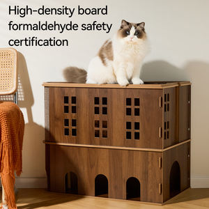 Il doppio strato può afferrare può dormire può giocare a cuscinetto spesso struttura rampicante casa per animali domestici - Product Image 6