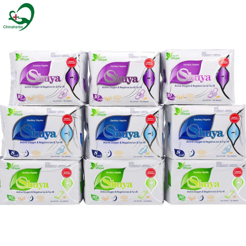 Feminine night anion ultra thin day use super dry organic biodegradable sanitary pads women