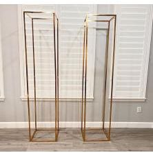 جدار شمع خلفي للجدار الزفاف الرائع حامل شموع معدني متقاطع خلفية ذهبية للزفاف خلفية شموع جدارية - Product Image 4