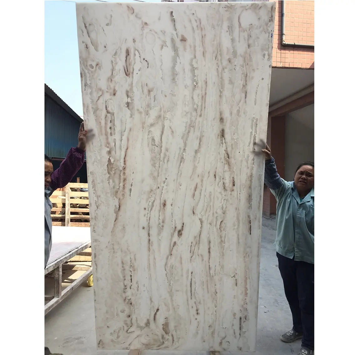 6Mm 12Mm 30Mm Putih Acrylic Solid Permukaan Piring Panel Lembaran Lembaran Tembus Onyx Resin Lembaran Batu