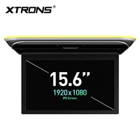 Monitor de Techo para Auto XTRONS de 15.6 Pulgadas, 1920x1080 IPS, Pantalla Táctil Abatible, Android, con Sonido Superior y Entrada HD, Reproducción de Video 4K