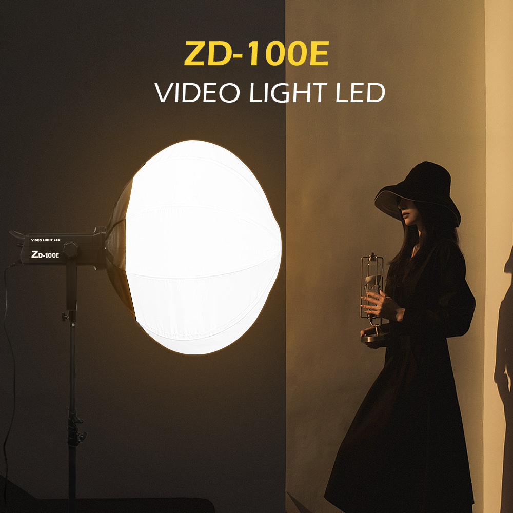 Portable lights 100w professional audio video lighting AC 220v cob sun light led 2700-7500k camera photography with 10 effects
