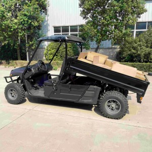 รถบรรทุกขนาดใหญ่ 4x4 แบบเคียงข้างกัน 2 ที่นั่ง สำหรับใช้ในฟาร์ม คอกม้า ฟาร์มปศุสัตว์ ขนส่งอาหารสัตว์ และงานอเนกประสงค์ - Product Image 1